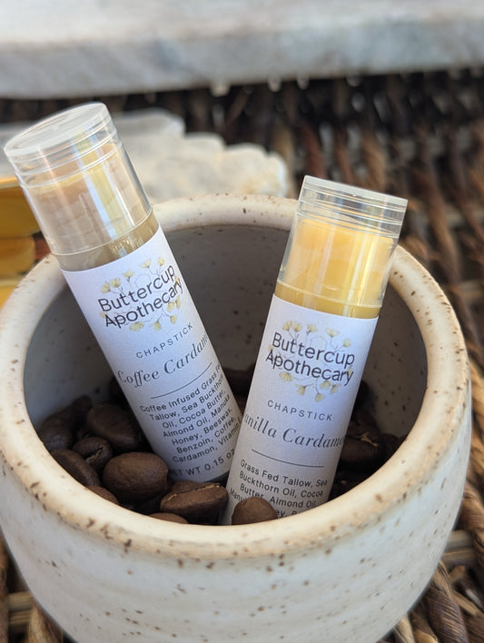 Botanical Tallow Lip Balm — Four Flavors (0.15 oz)