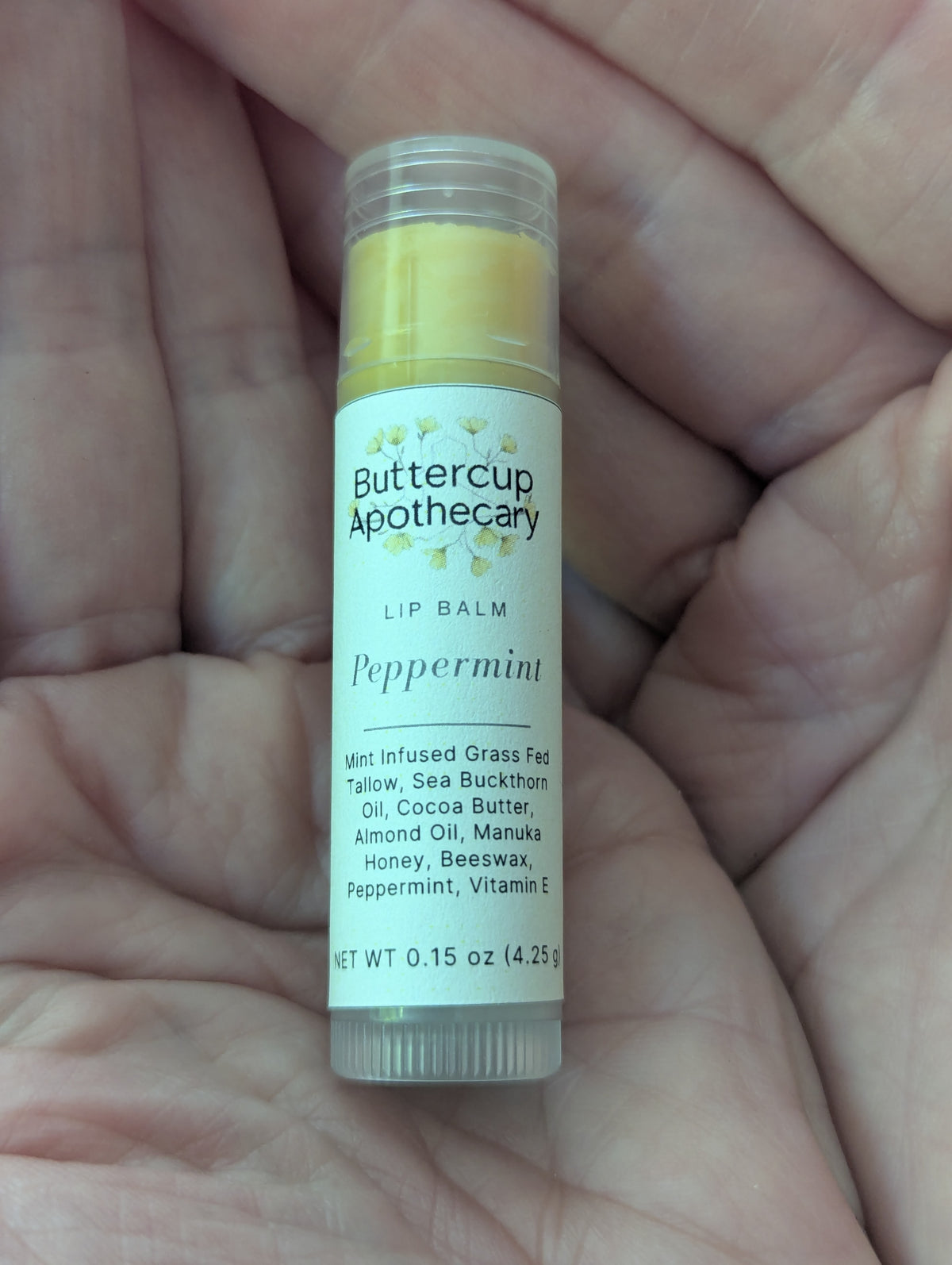 Botanical Tallow Lip Balm — Four Flavors (0.15 oz)